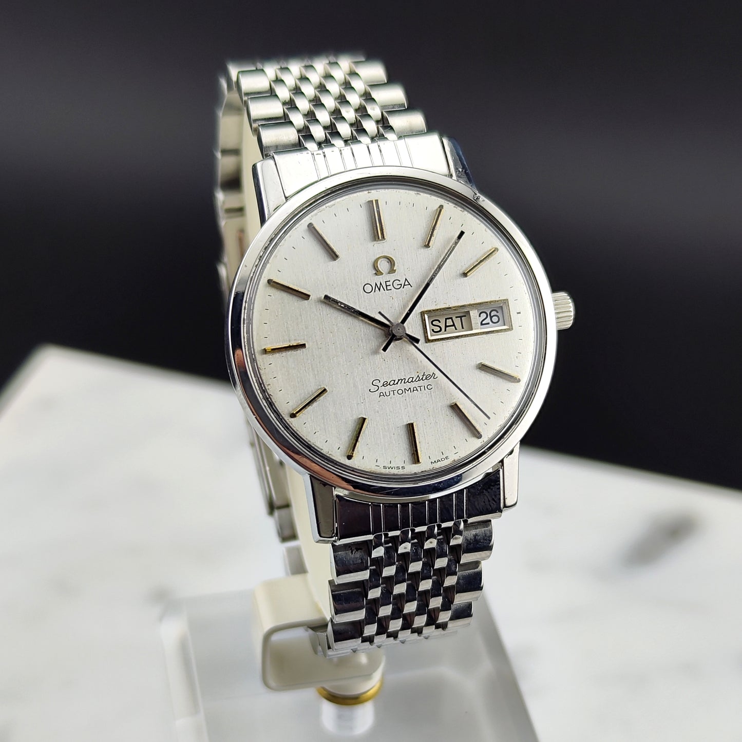 OMEGA Seamaster Automatic Day-Date Steel Bracelet Serviced [REF. 166.0209]