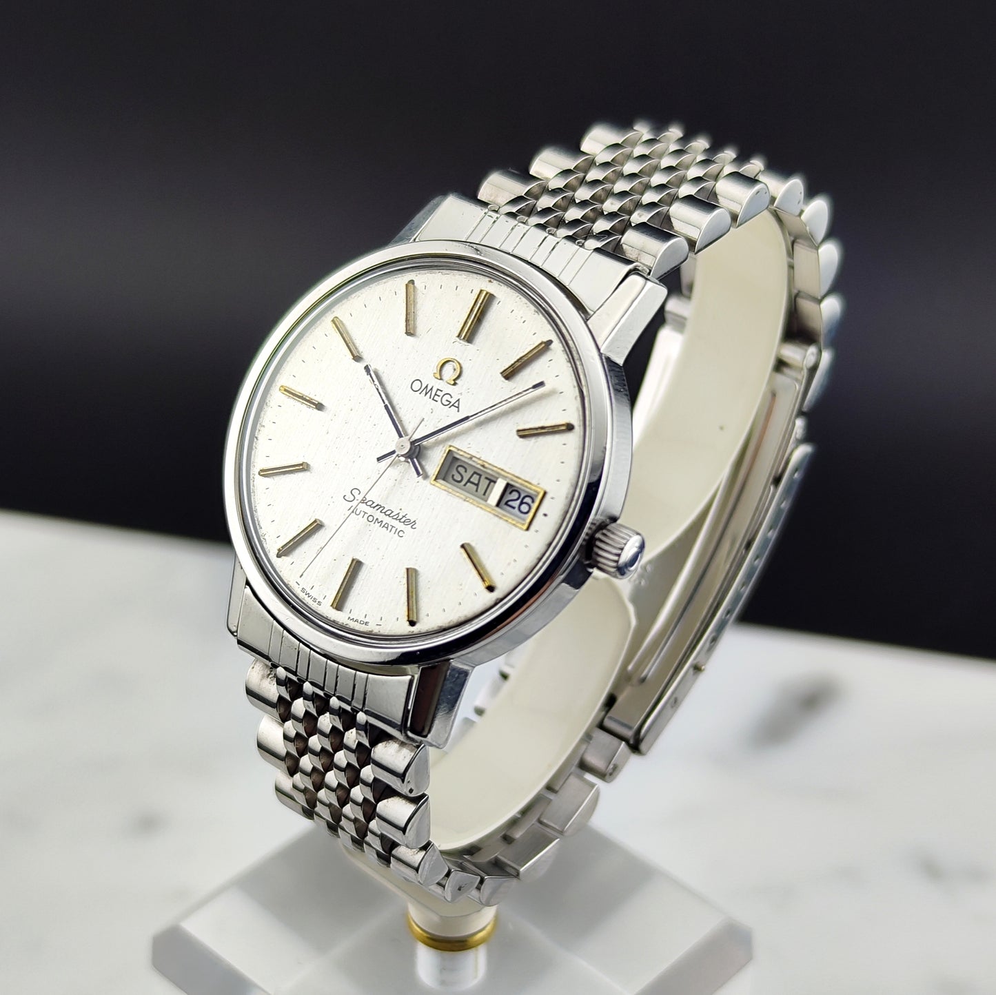 OMEGA Seamaster Automatic Day-Date Steel Bracelet Serviced [REF. 166.0209]