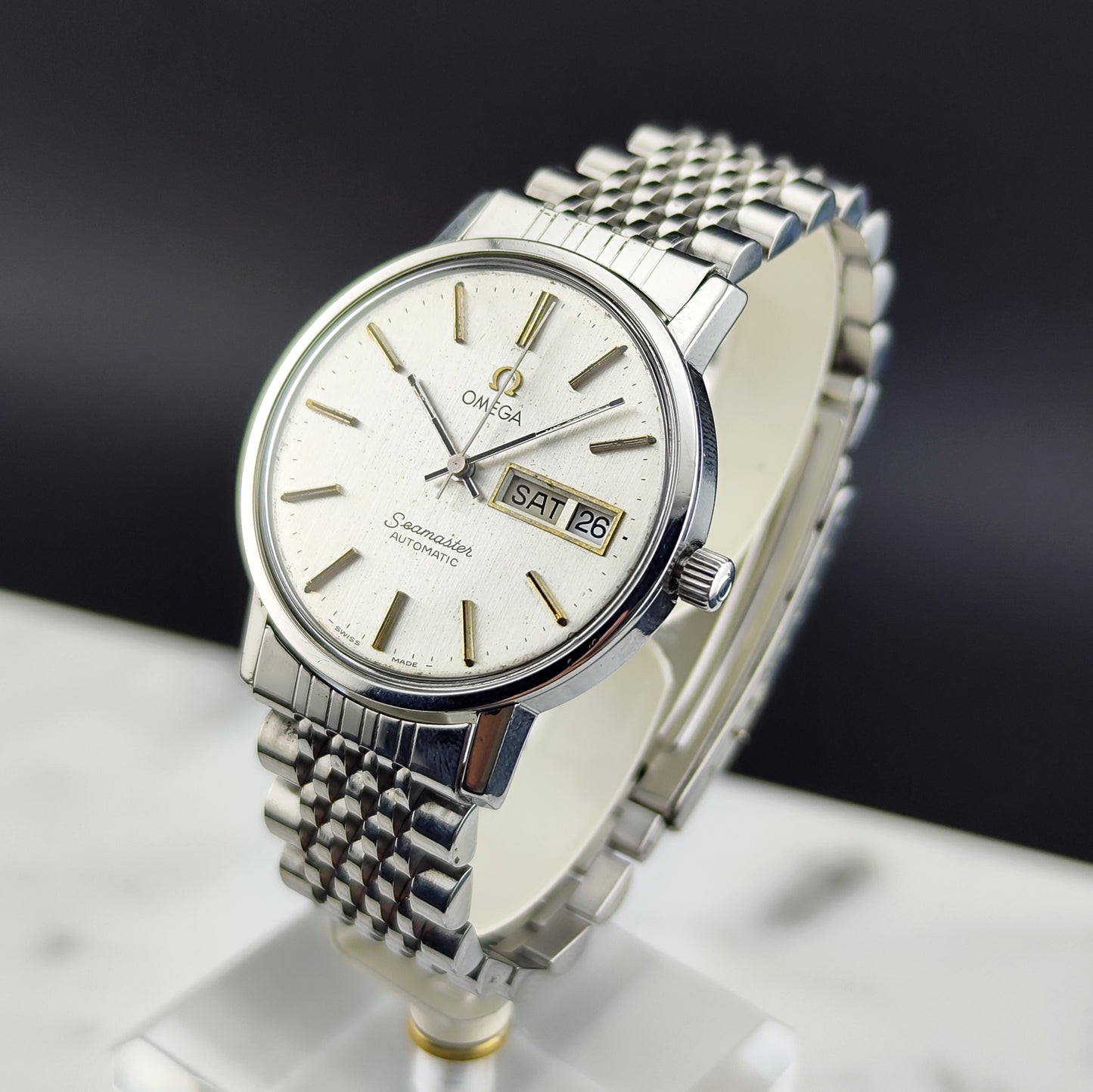 OMEGA Seamaster Automatic Day-Date Steel Bracelet Serviced [REF. 166.0209]