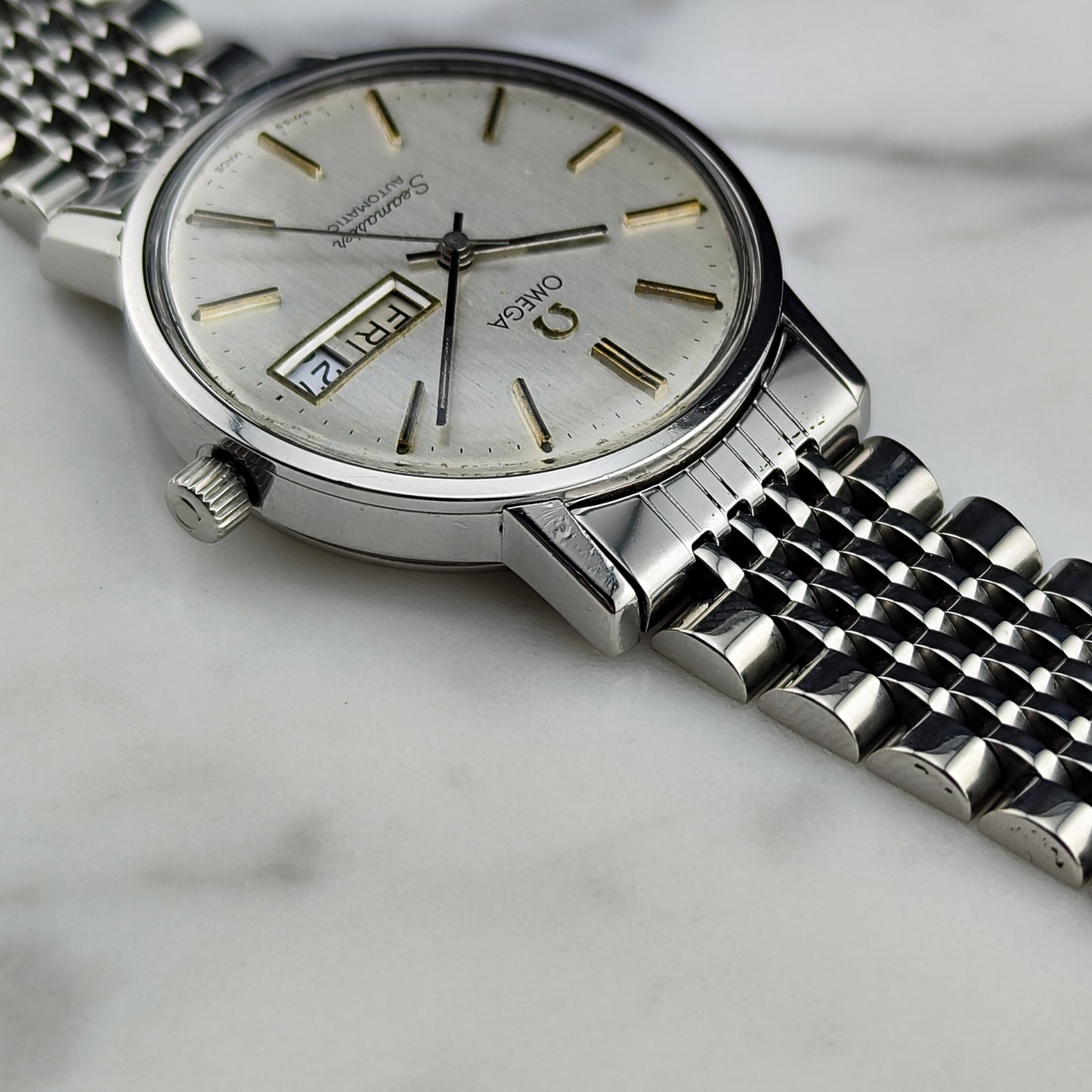 OMEGA Seamaster Automatic Day-Date Steel Bracelet Serviced [REF. 166.0209]