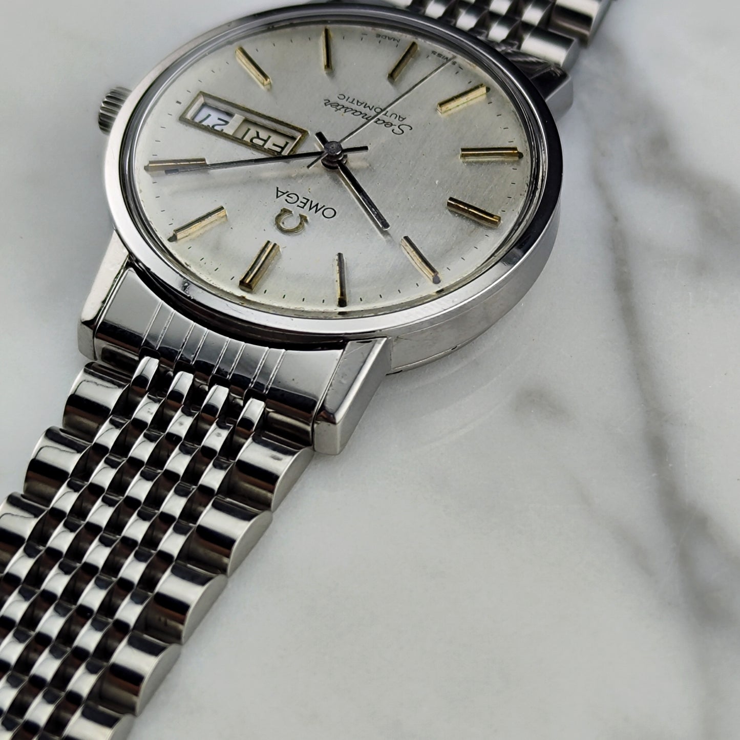 OMEGA Seamaster Automatic Day-Date Steel Bracelet Serviced [REF. 166.0209]