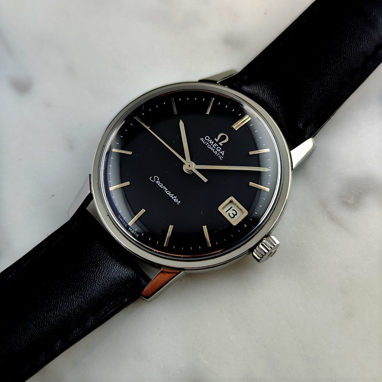 OMEGA Seamaster Automatic Black Dial 1964 Super Rare [REF. 166.002]