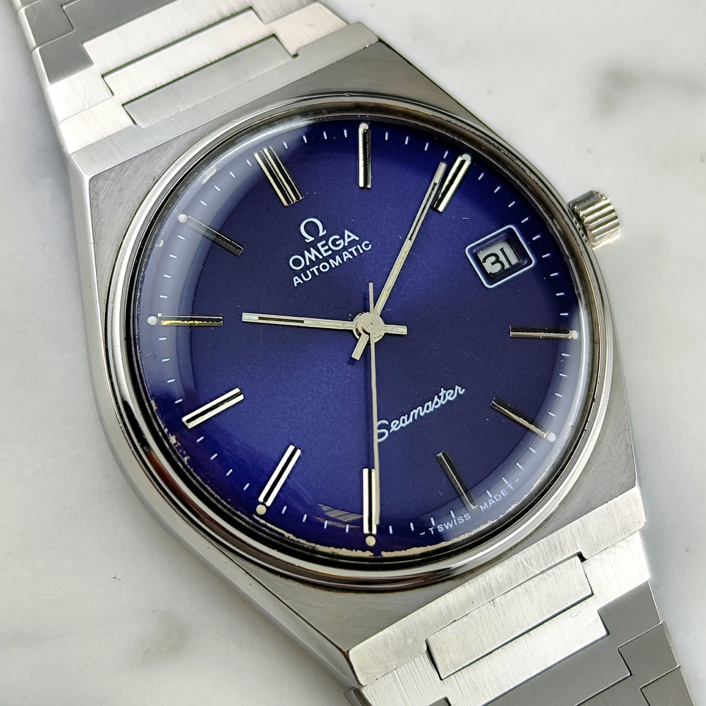 OMEGA Seamaster Automatic Blue Dial 1977 Serviced 06/2026 [REF. 166.0215]