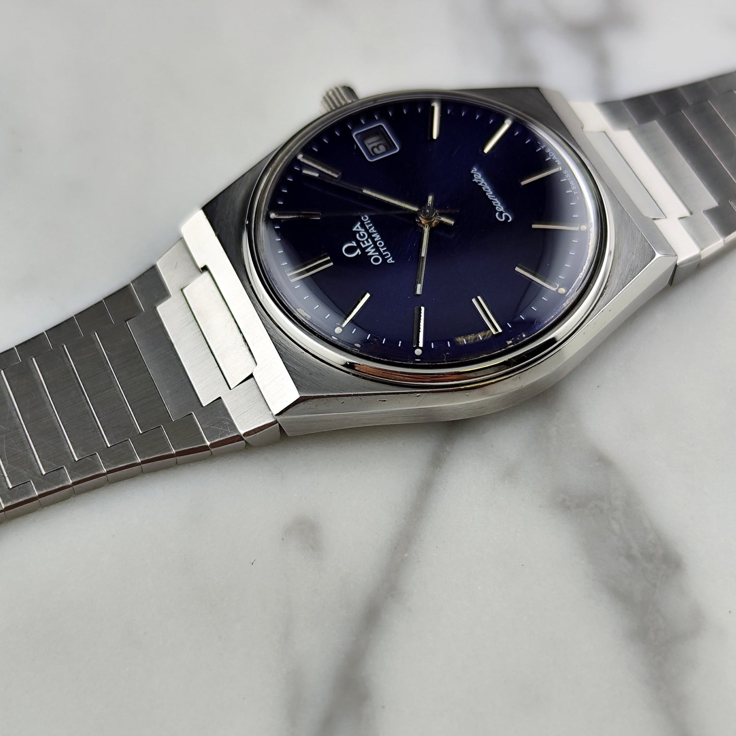 OMEGA Seamaster Automatic Blue Dial 1977 Serviced 06/2026 [REF. 166.0215]