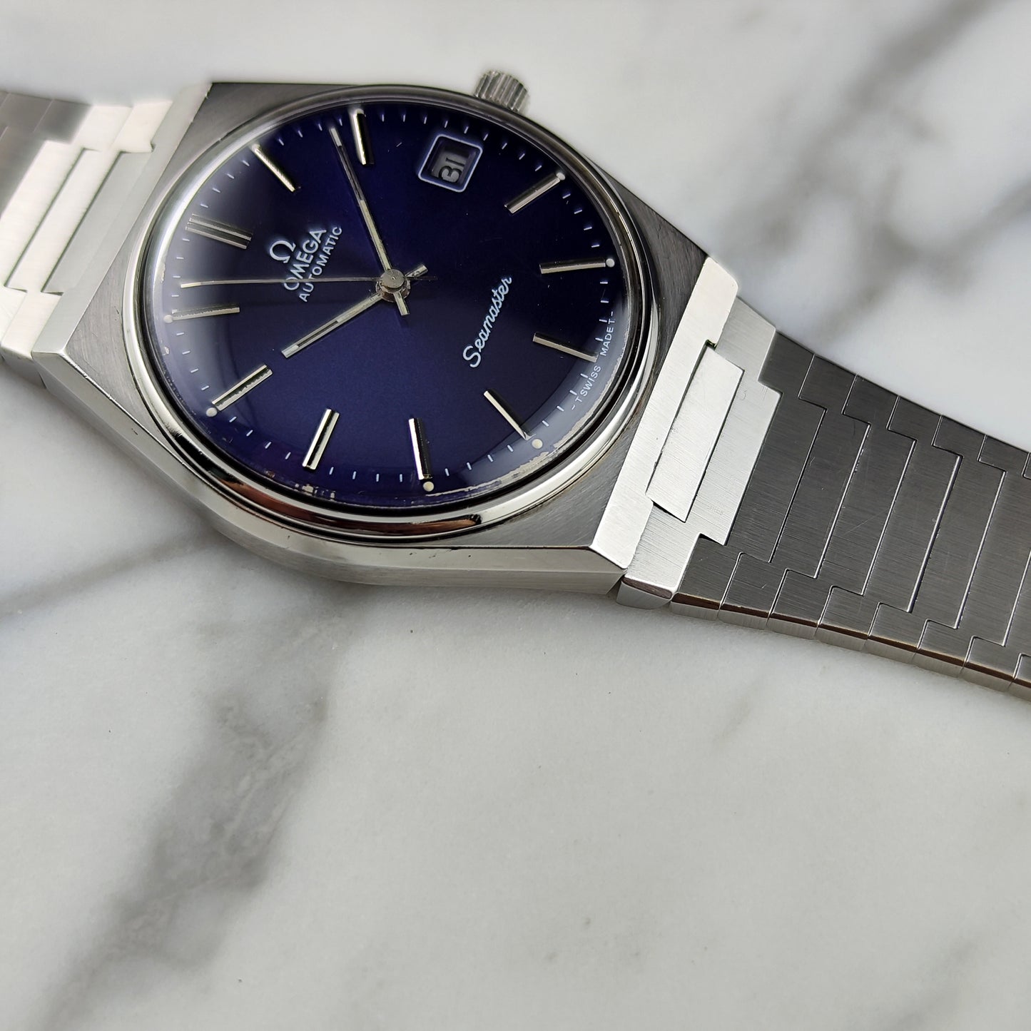 OMEGA Seamaster Automatic Blue Dial 1977 Serviced 06/2026 [REF. 166.0215]