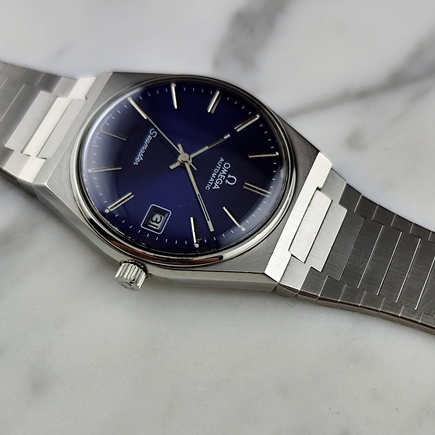 OMEGA Seamaster Automatic Blue Dial 1977 Serviced 06/2026 [REF. 166.0215]