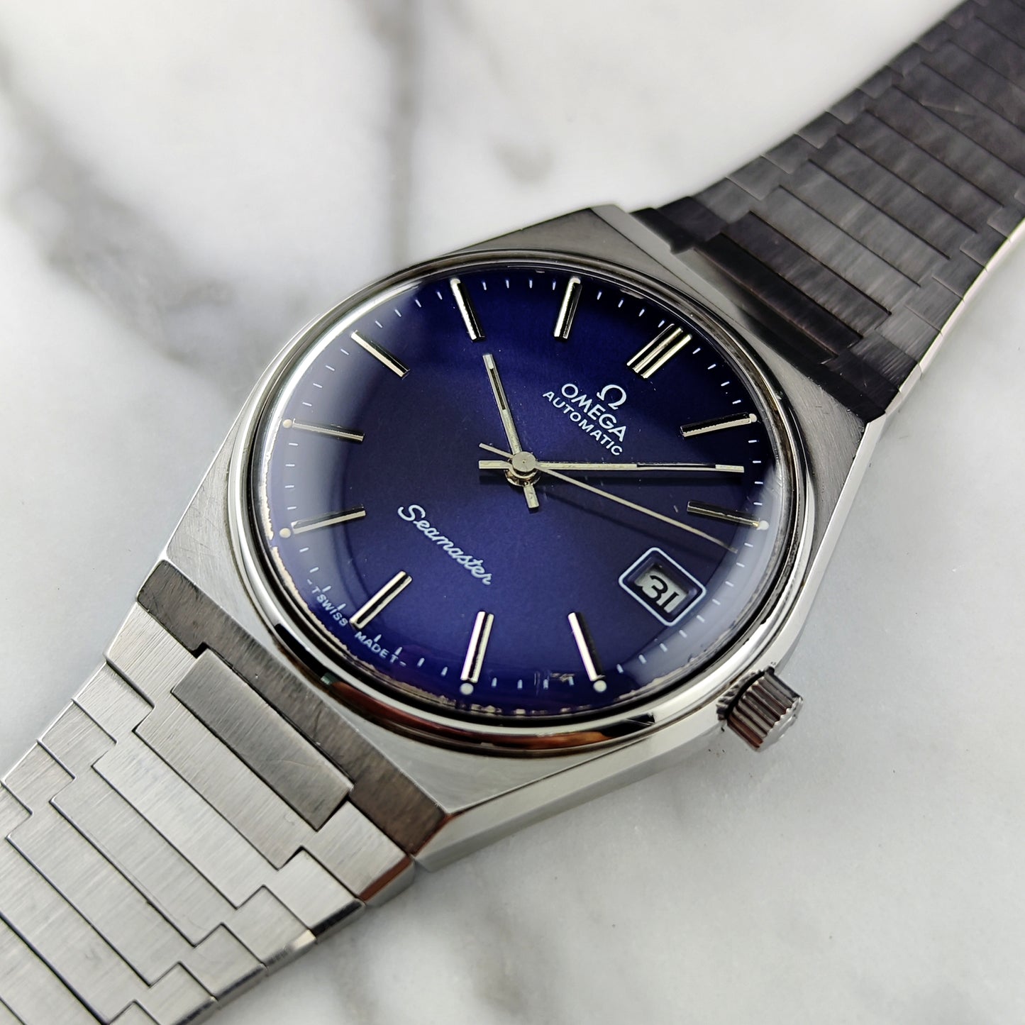 OMEGA Seamaster Automatic Blue Dial 1977 Serviced 06/2026 [REF. 166.0215]