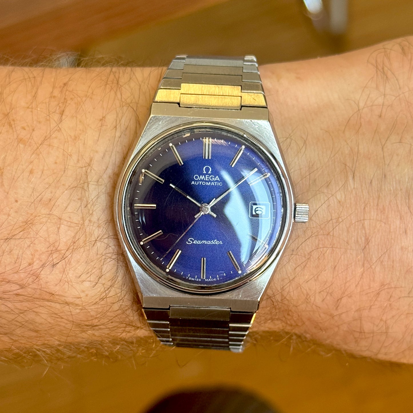 OMEGA Seamaster Automatic Blue Dial 1977 Serviced 06/2026 [REF. 166.0215]