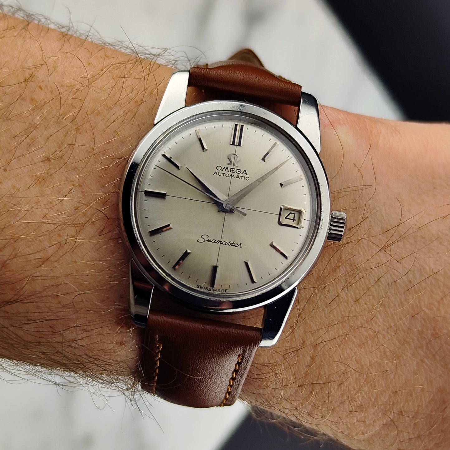 OMEGA Seamaster Automatic Date Crosshair 1962 Serviced 03/2026 [REF. 14762]