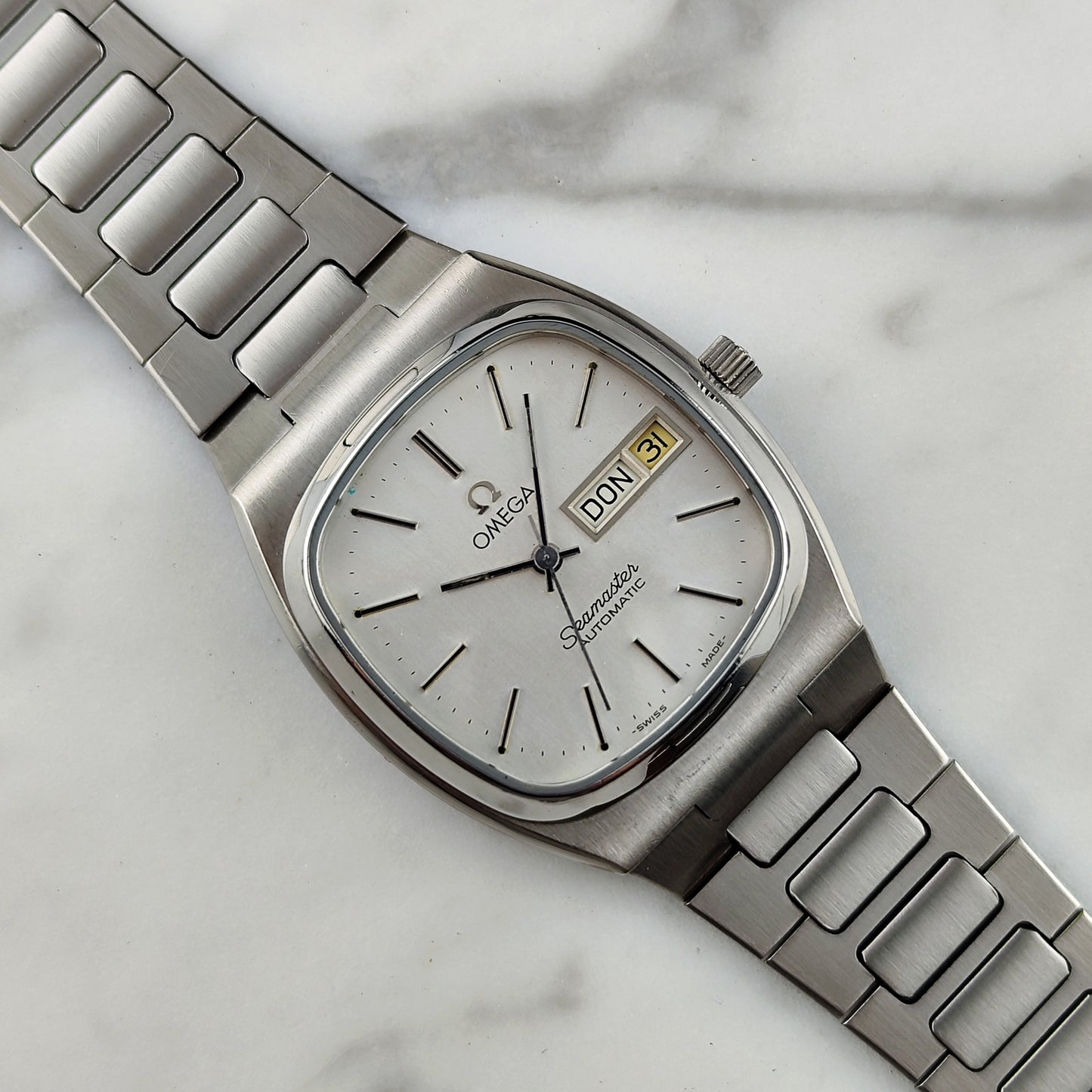 OMEGA Seamaster Automatic German Day-Date White 1982 [REF. 166.0266]