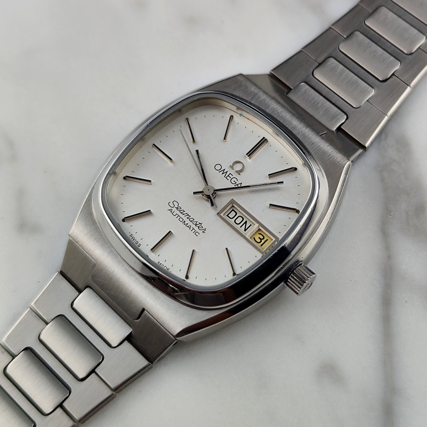 OMEGA Seamaster Automatic German Day-Date White 1982 [REF. 166.0266]