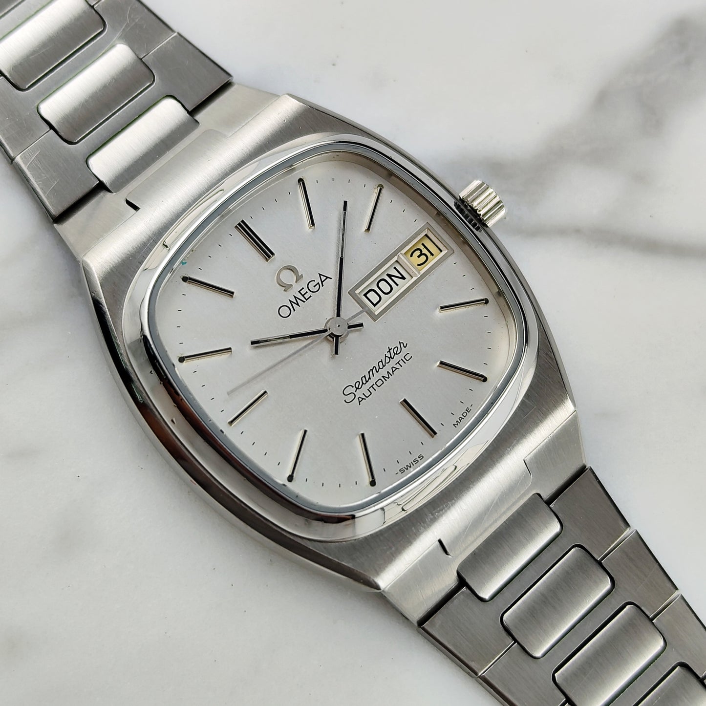 OMEGA Seamaster Automatic German Day-Date White 1982 [REF. 166.0266]