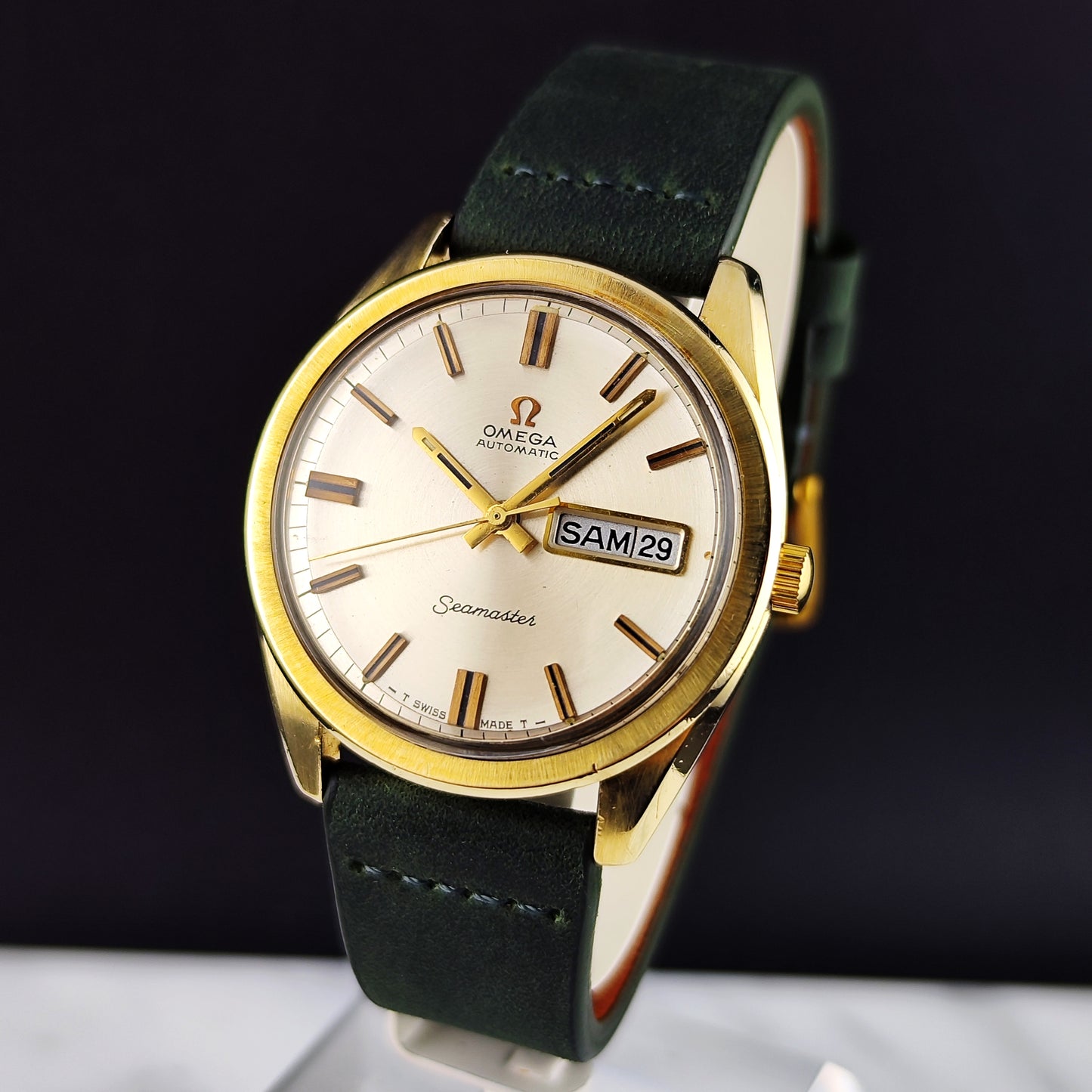 Omega Seamaster Automatic Gold France Day-Date Near Mint 1969 Serviced 07/2026 [REF. 168.032]