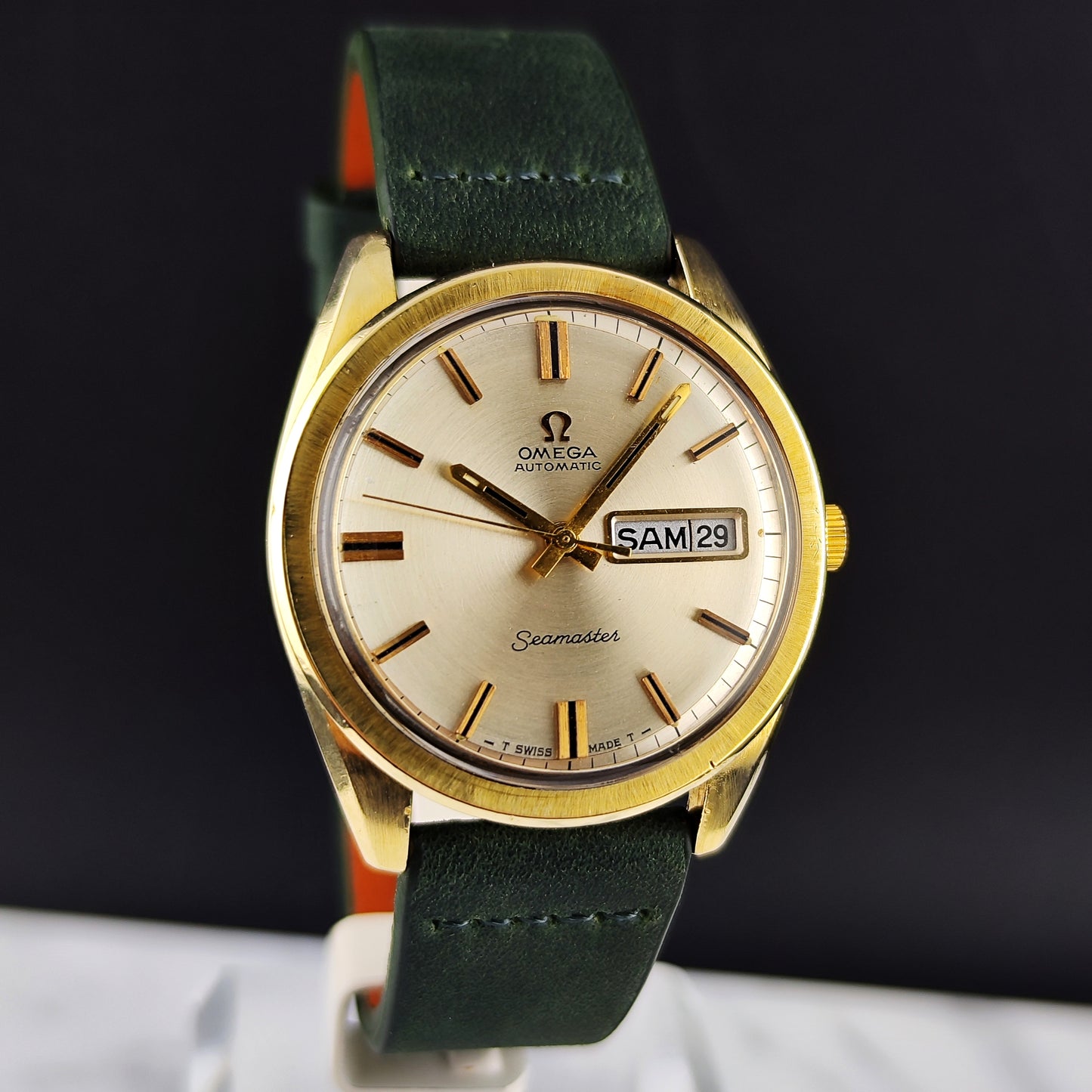 Omega Seamaster Automatic Gold France Day-Date Near Mint 1969 Serviced 07/2026 [REF. 168.032]