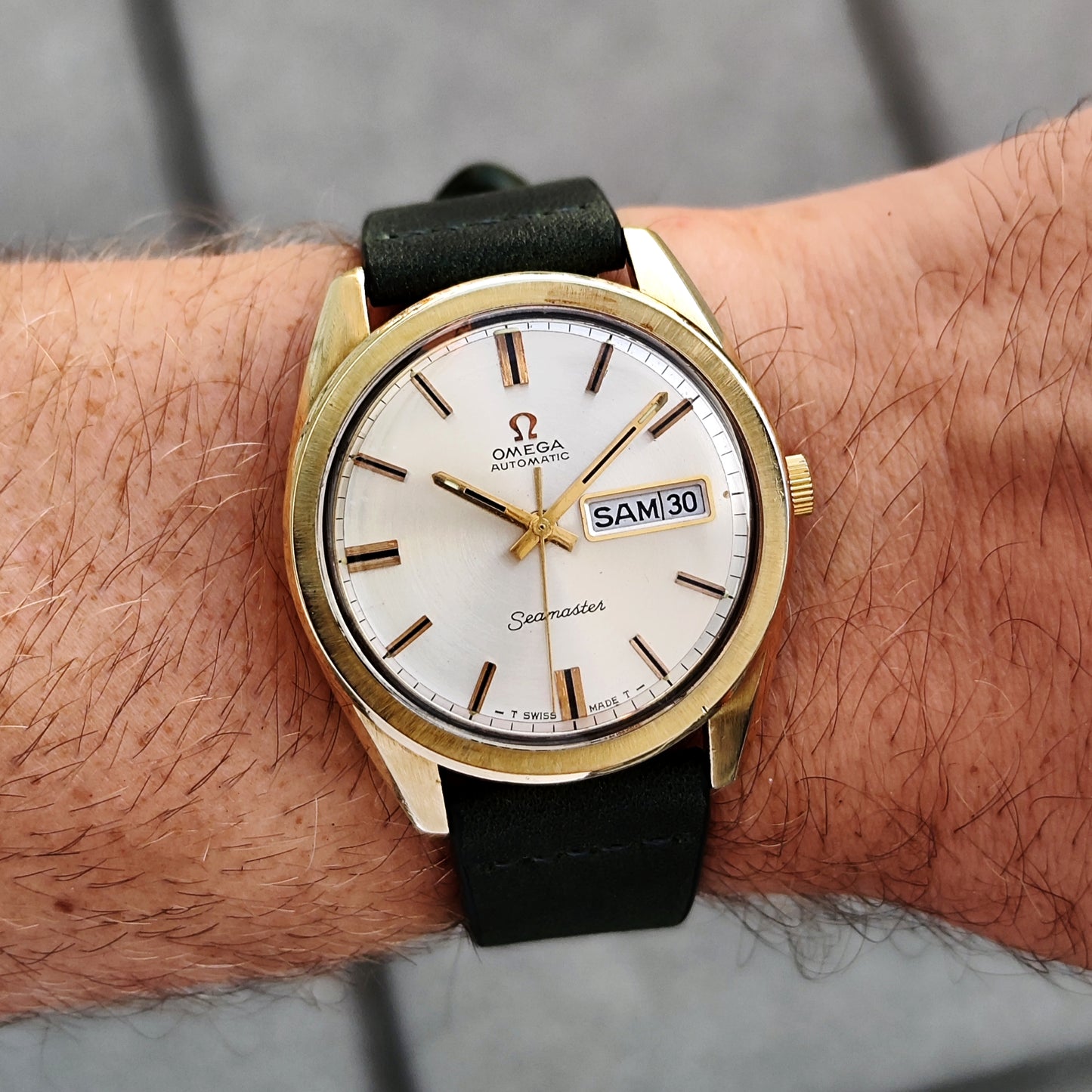 Omega Seamaster Automatic Gold France Day-Date Near Mint 1969 Serviced 07/2026 [REF. 168.032]
