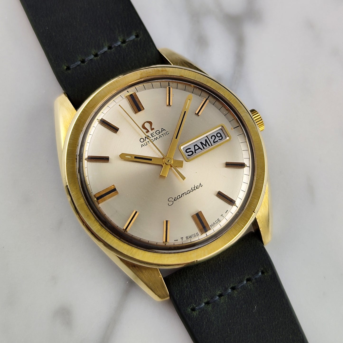 Omega Seamaster Automatic Gold France Day-Date Near Mint 1969 Serviced 07/2026 [REF. 168.032]