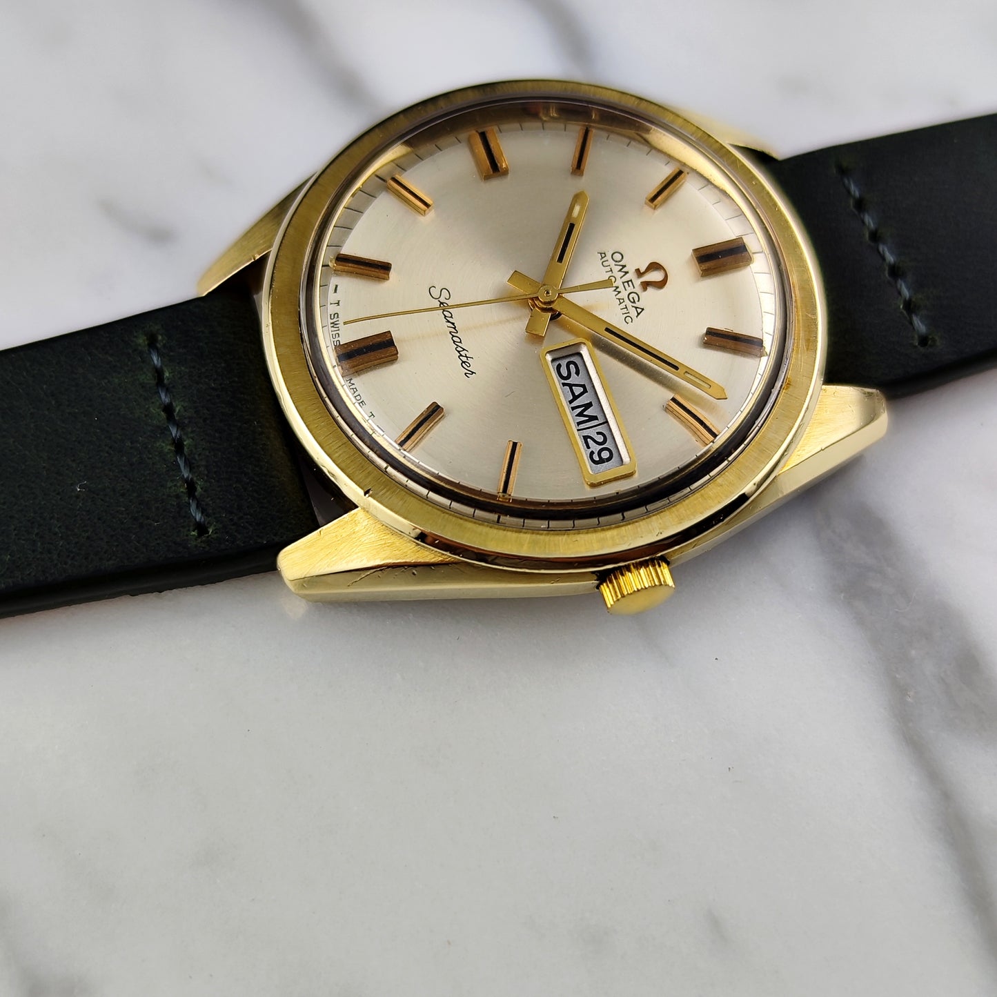 Omega Seamaster Automatic Gold France Day-Date Near Mint 1969 Serviced 07/2026 [REF. 168.032]