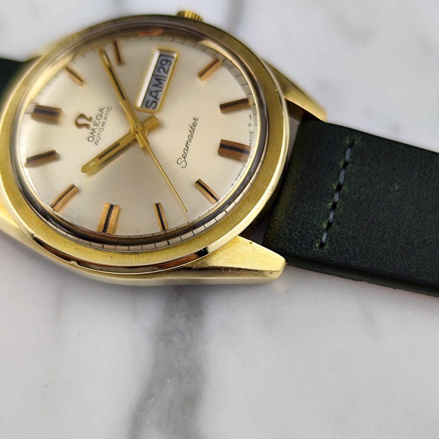 Omega Seamaster Automatic Gold France Day-Date Near Mint 1969 Serviced 07/2026 [REF. 168.032]