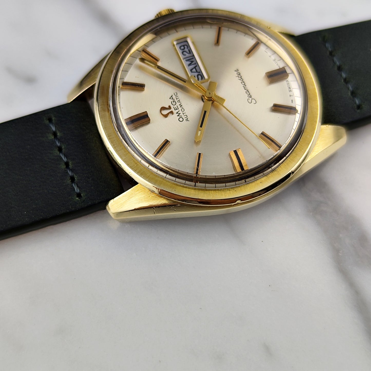 Omega Seamaster Automatic Gold France Day-Date Near Mint 1969 Serviced 07/2026 [REF. 168.032]