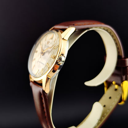 OMEGA Seamaster Automatic Gold Super Rare Line/Tapestry Dial 1960 [REF. 14704]