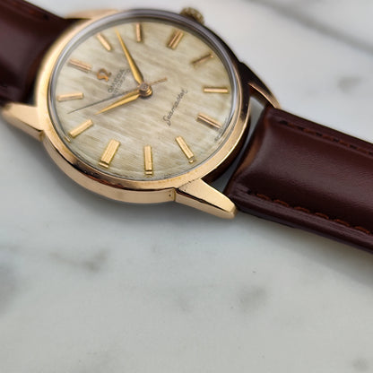 OMEGA Seamaster Automatic Gold Super Rare Line/Tapestry Dial 1960 [REF. 14704]