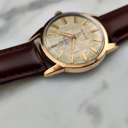 OMEGA Seamaster Automatic Gold Super Rare Line/Tapestry Dial 1960 [REF. 14704]