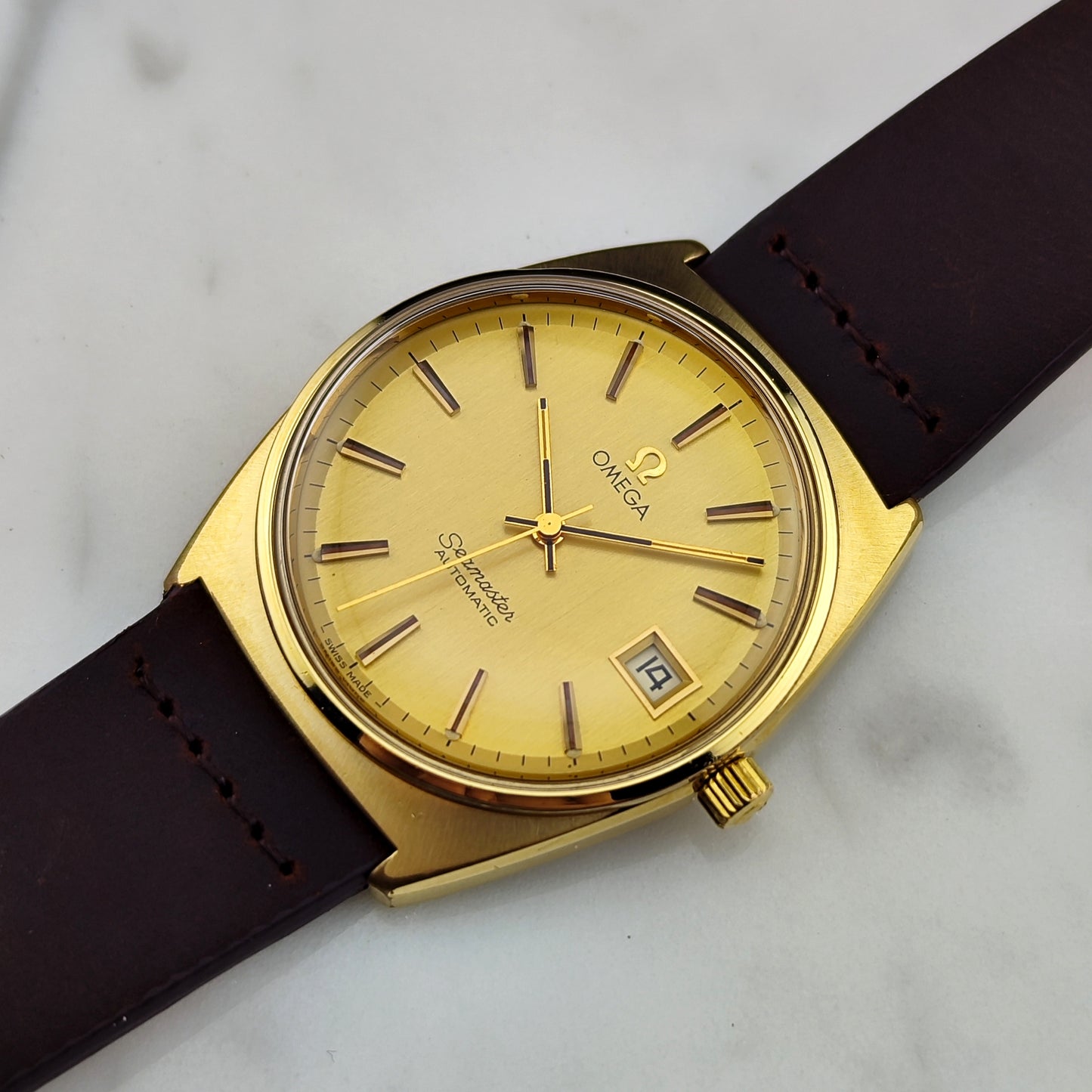 OMEGA Seamaster Automatic Gold Mint+ Serviced 01/2026 [REF. 166.0204]