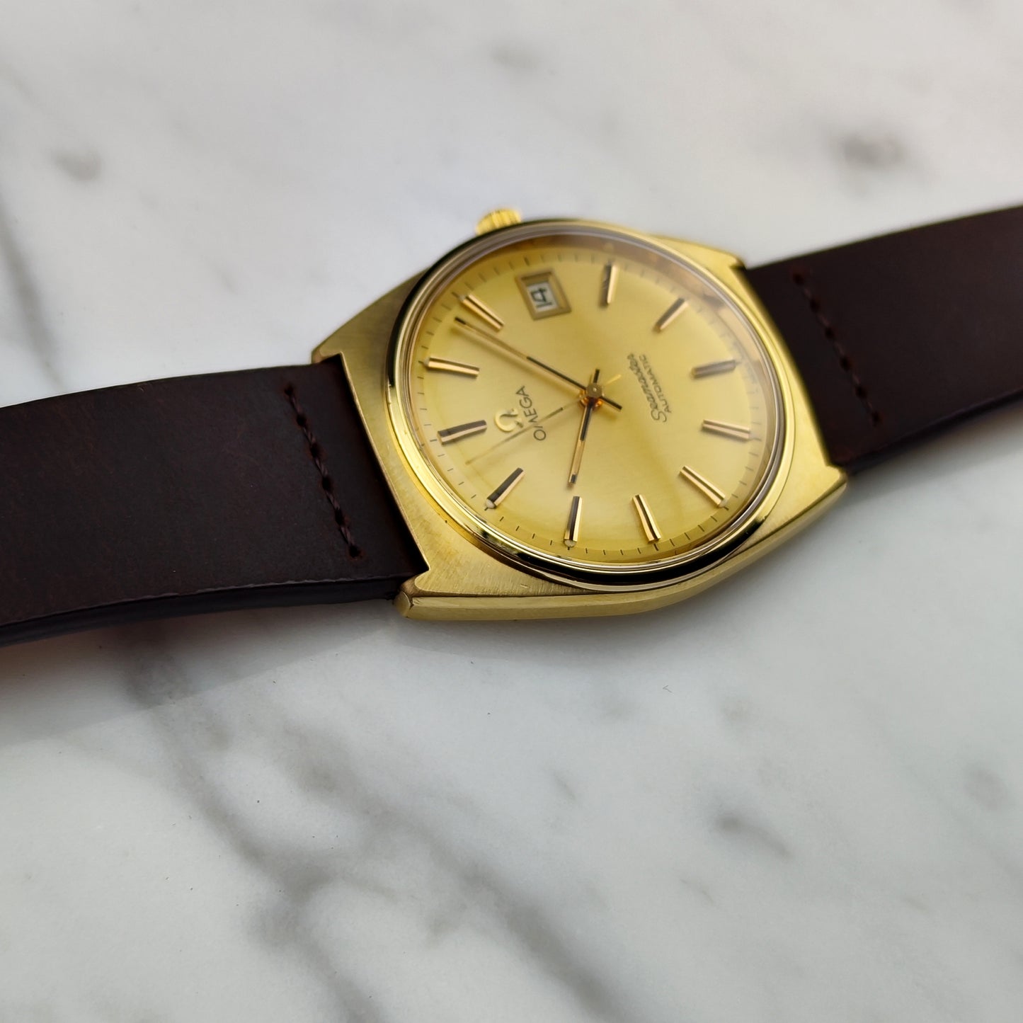 OMEGA Seamaster Automatic Gold Mint+ Serviced 01/2026 [REF. 166.0204]