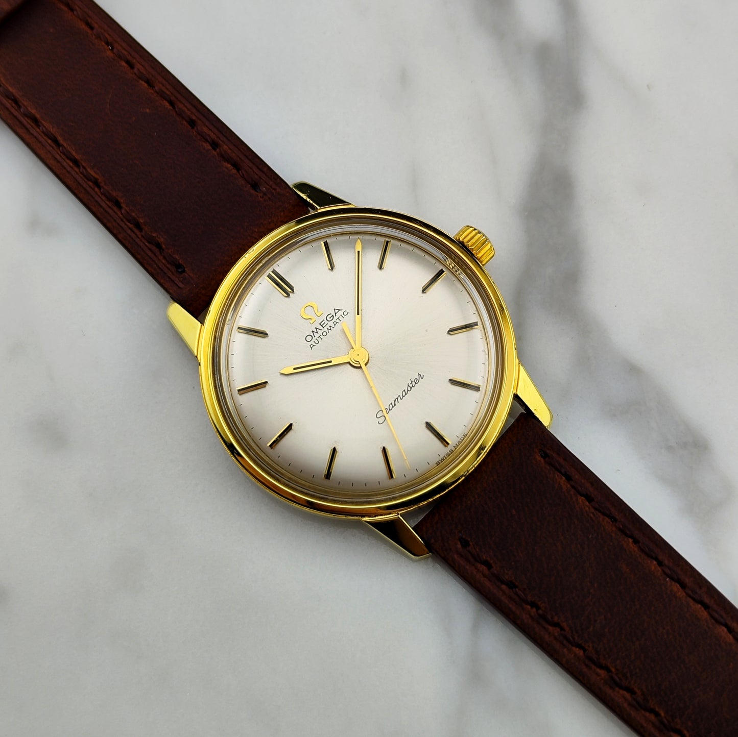 OMEGA Seamaster Automatic Gold White Dial Mint [REF. 165.002]