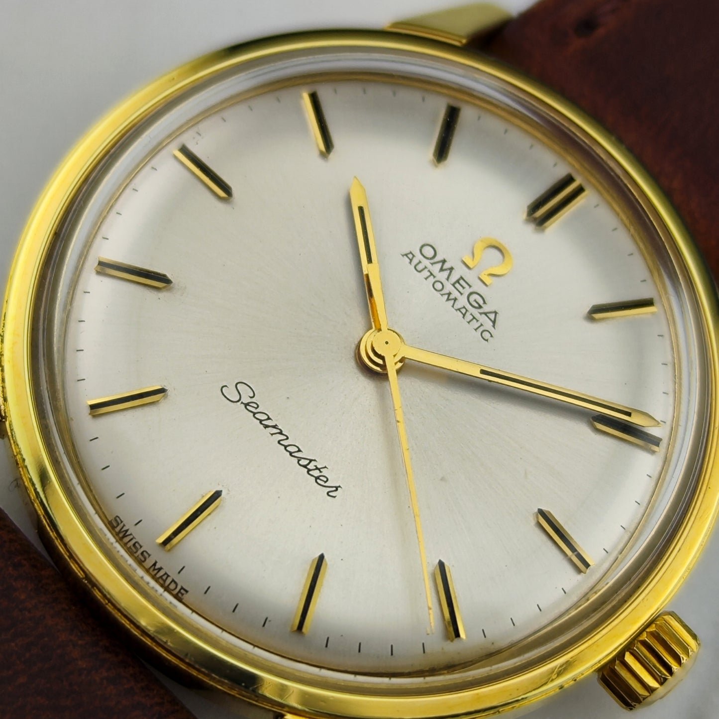 OMEGA Seamaster Automatic Gold White Dial Mint [REF. 165.002]