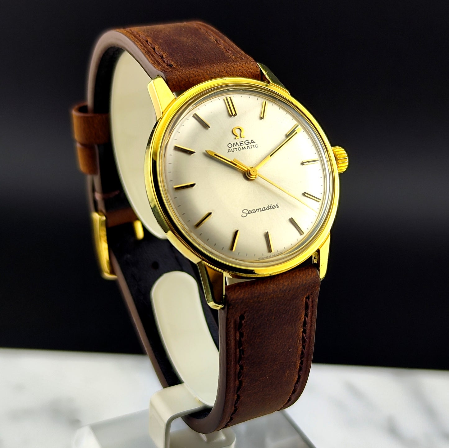 OMEGA Seamaster Automatic Gold White Dial Mint [REF. 165.002]