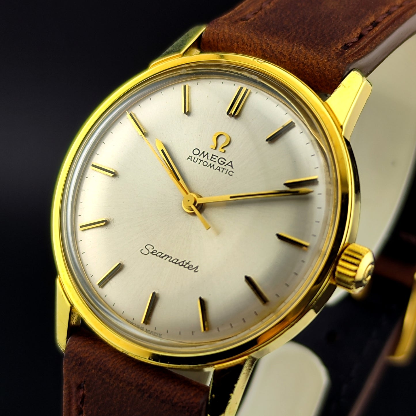 OMEGA Seamaster Automatic Gold White Dial Mint [REF. 165.002]