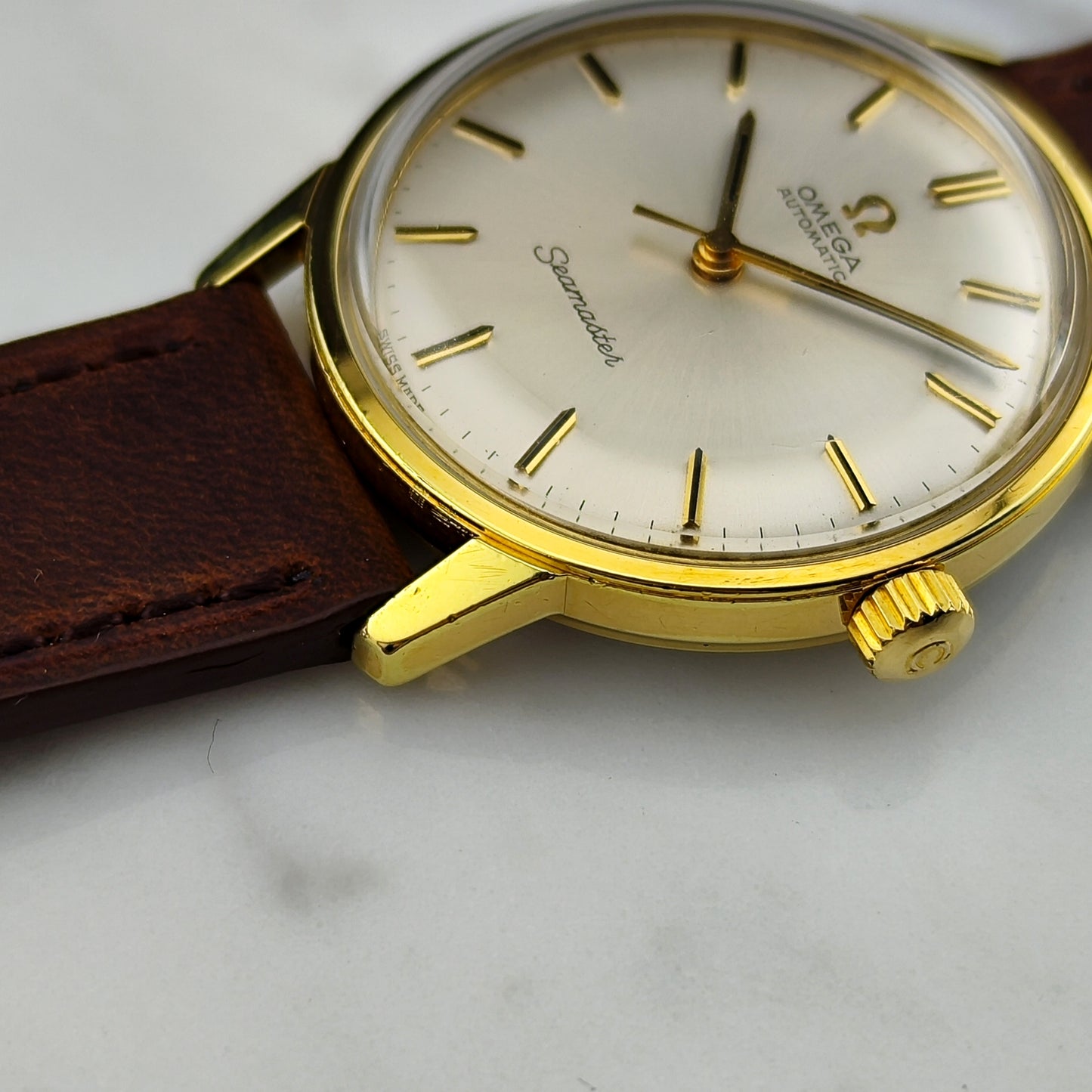 OMEGA Seamaster Automatic Gold White Dial Mint [REF. 165.002]