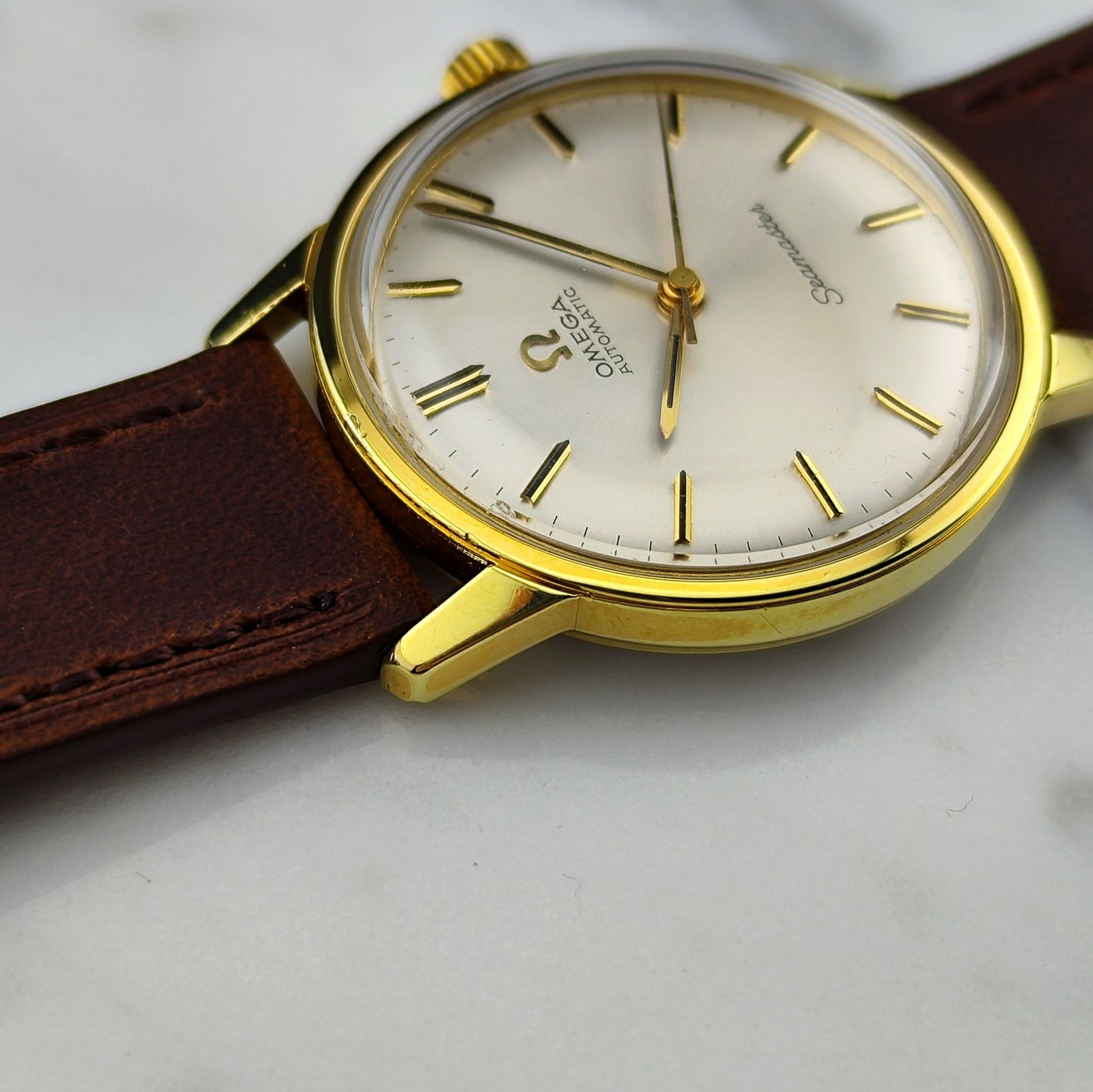 OMEGA Seamaster Automatic Gold White Dial Mint [REF. 165.002]
