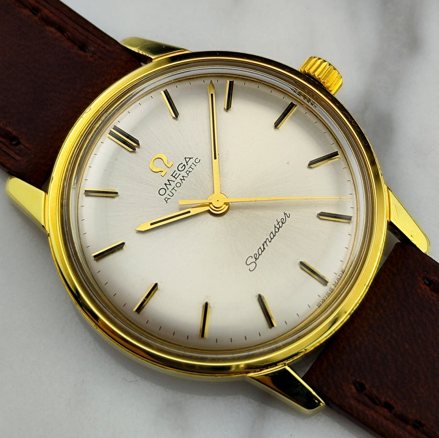 OMEGA Seamaster Automatic Gold White Dial Mint [REF. 165.002]