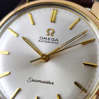 Omega Seamaster Automatic Gold White Dial 1965 – Bild 3