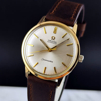 Omega Seamaster Automatic Gold White Dial 1965 – Bild 5