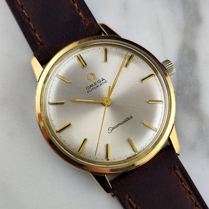 Omega Seamaster Automatic Gold White Dial 1965 – Bild 8