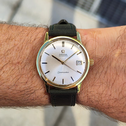 Omega Seamaster Automatic Gold White Dial 1967 Serviced 10/2026 – Bild 2