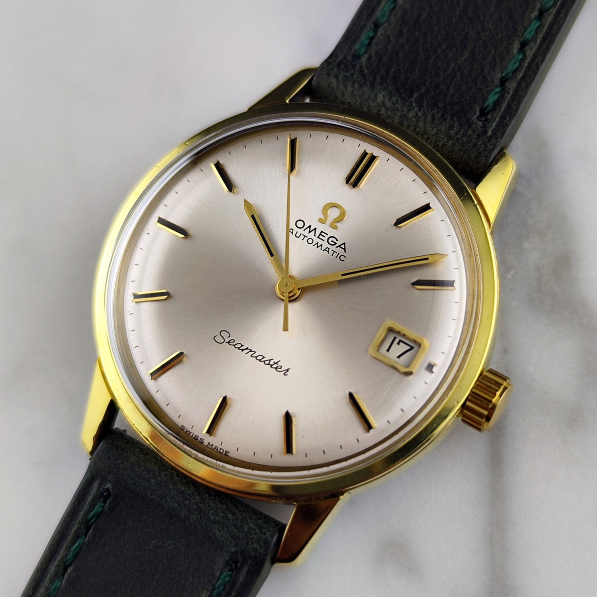 Omega Seamaster Automatic Gold White Dial 1967 Serviced 10/2026 – Bild 9