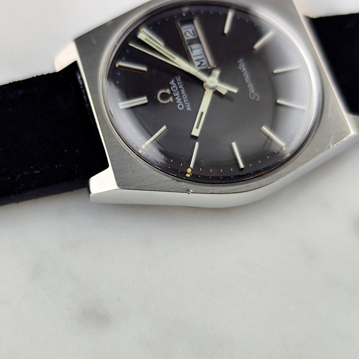 OMEGA Seamaster Automatic Grey Dial German Day-Date 1972 Serviced 07/2026 [REF. 166.0120]