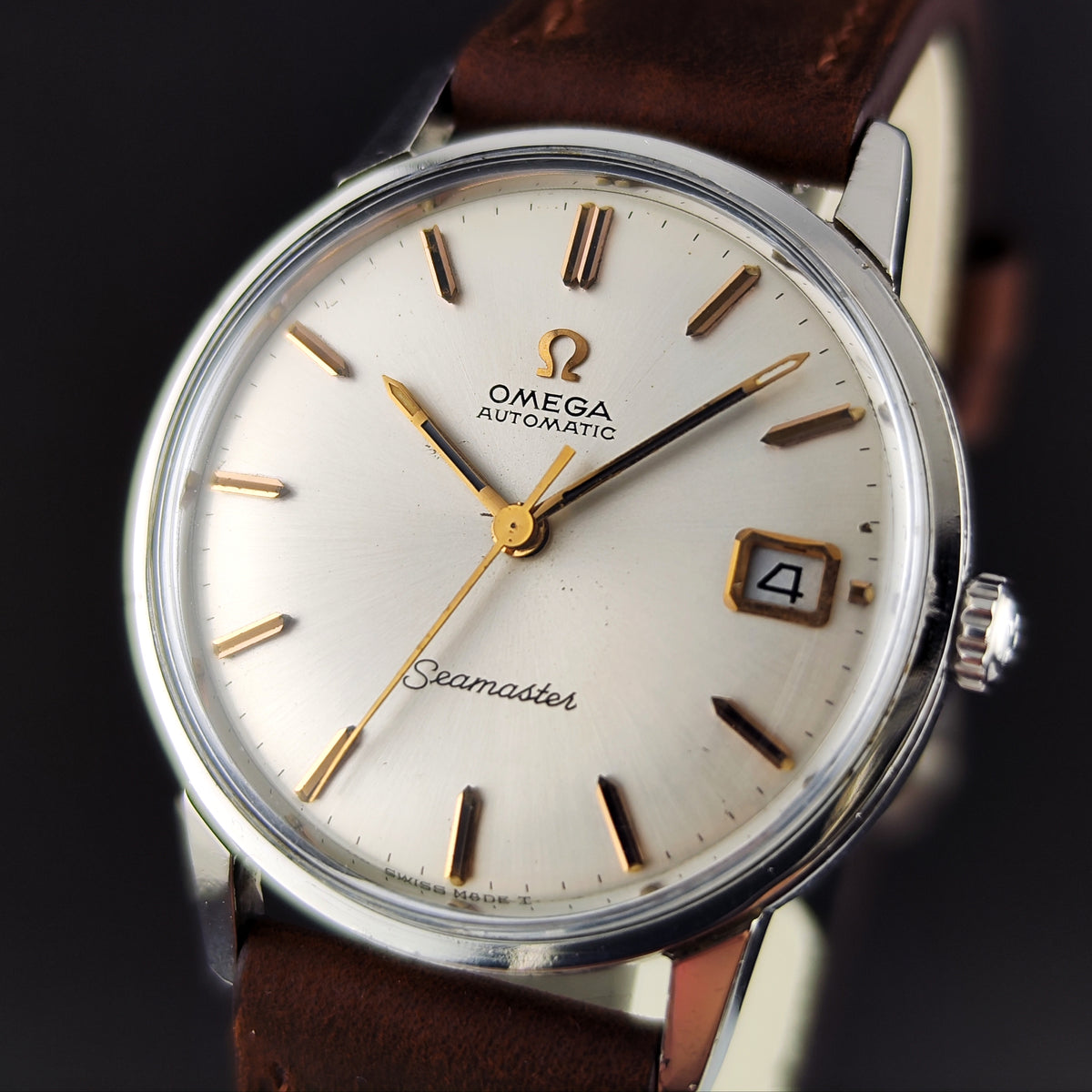 Omega Seamaster Automatic White Dial Rose Date 1966 Serviced 09/2026 [REF. 166.002]
