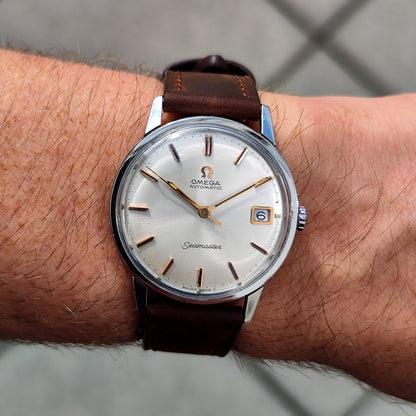 Omega Seamaster Automatic White Dial Rose Date 1966 Serviced 09/2026 [REF. 166.002]