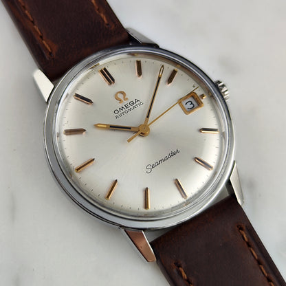 Omega Seamaster Automatic White Dial Rose Date 1966 Serviced 09/2026 [REF. 166.002]