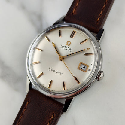 Omega Seamaster Automatic White Dial Rose Date 1966 Serviced 09/2026 [REF. 166.002]