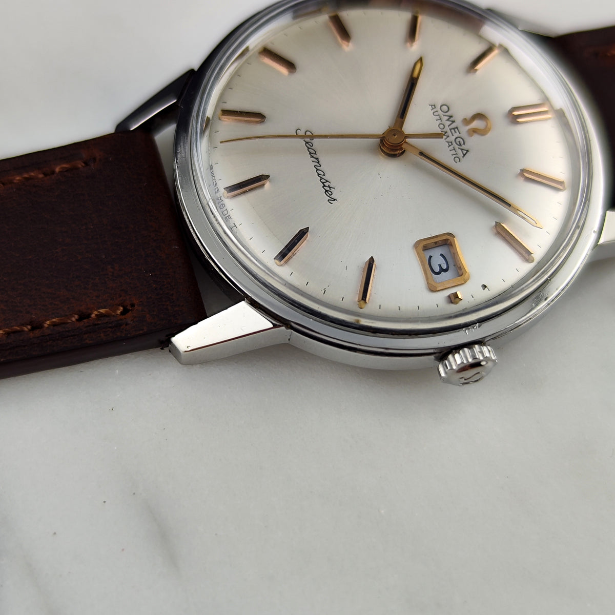 Omega Seamaster Automatic White Dial Rose Date 1966 Serviced 09/2026 [REF. 166.002]