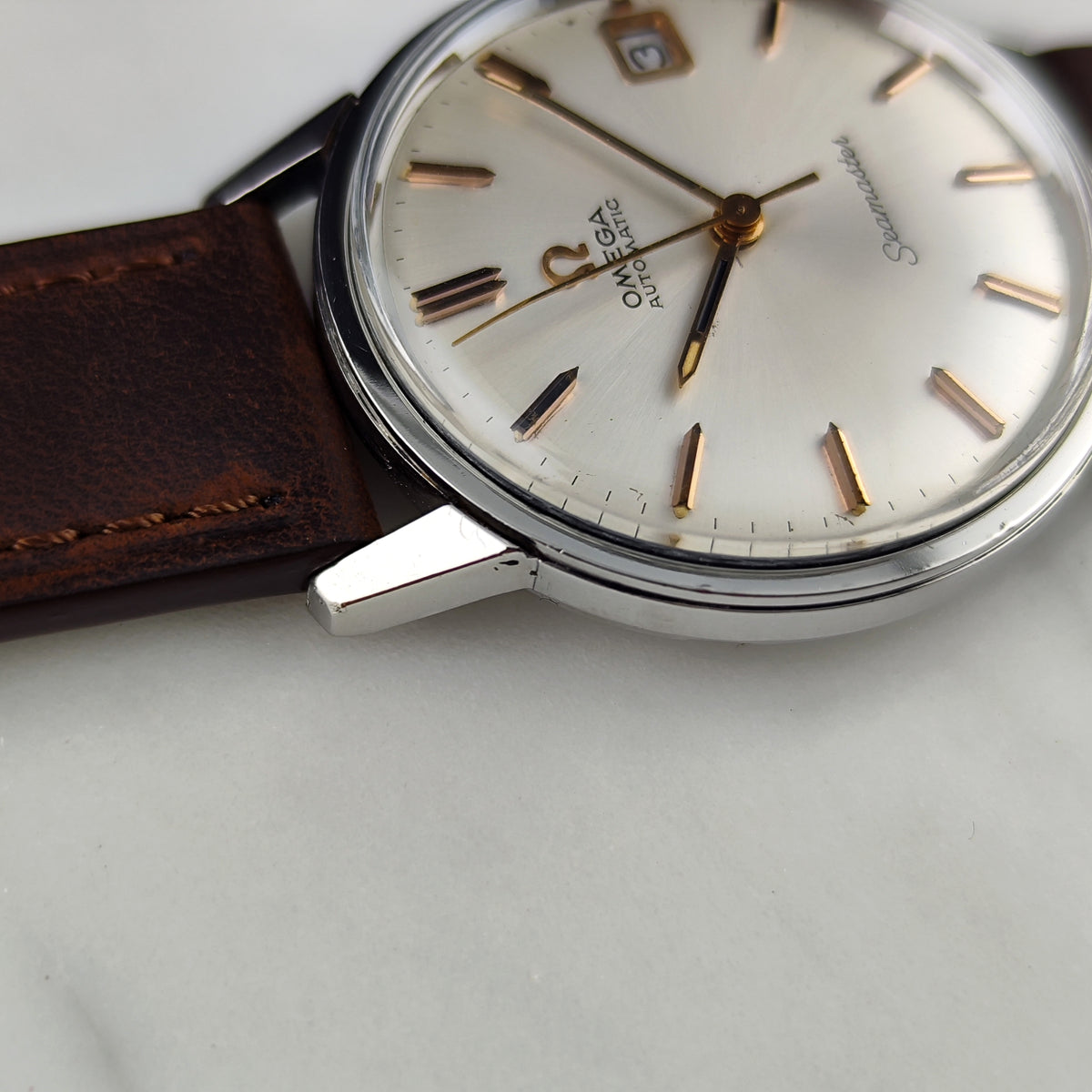 Omega Seamaster Automatic White Dial Rose Date 1966 Serviced 09/2026 [REF. 166.002]