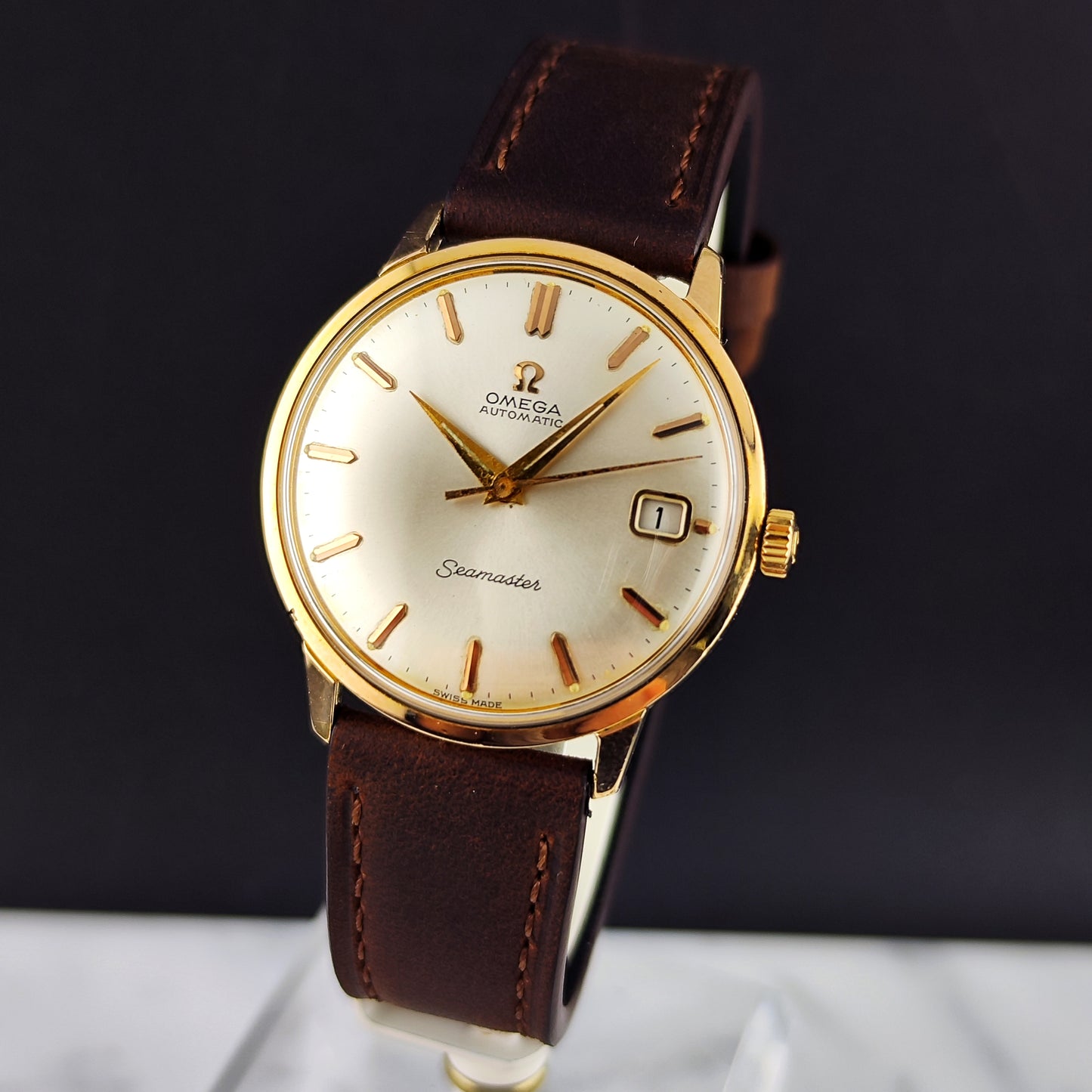 Omega Seamaster Automatic Rosegold White Dial 1963 [REF. 166.001]