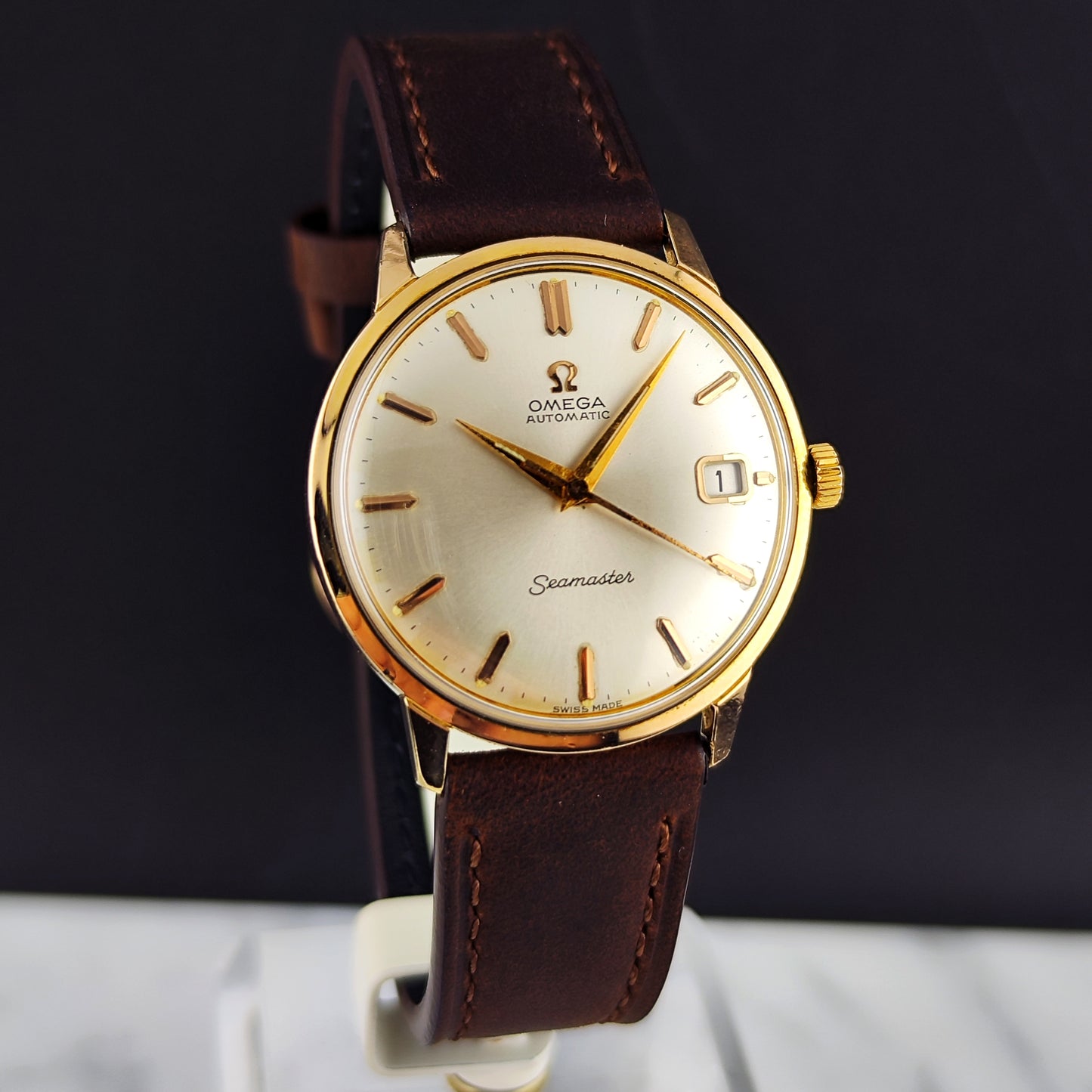Omega Seamaster Automatic Rosegold White Dial 1963 [REF. 166.001]