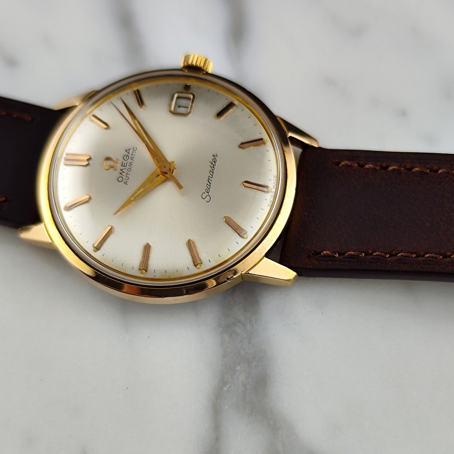 Omega Seamaster Automatic Rosegold White Dial 1963 [REF. 166.001]
